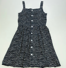 Load image into Gallery viewer, Girls Anko, navy &amp; white casual summer dress, EUC, size 7, L: 69cm