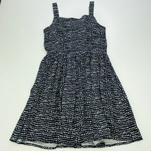 Load image into Gallery viewer, Girls Anko, navy &amp; white casual summer dress, EUC, size 7, L: 69cm