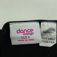 Load image into Gallery viewer, Girls Mango, black &amp; silver tutu leotard, GUC, size 6,  