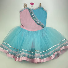 Load image into Gallery viewer, Girls Silkily, pink &amp; blue tutu leotard dress, NEW, size 8-9,  