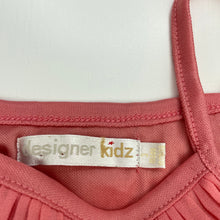 Load image into Gallery viewer, Girls Designer Kidz, lined pleated summer dress, FUC, size 3, L: 47cm