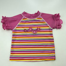 Load image into Gallery viewer, Girls Sprout, short sleeve rashie / swim top, FUC, size 00,  