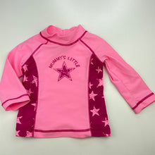 Load image into Gallery viewer, Girls Tiny Little Wonders, long sleeve rashie / swim top, FUC, size 0,  