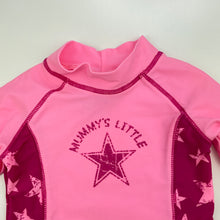 Load image into Gallery viewer, Girls Tiny Little Wonders, long sleeve rashie / swim top, FUC, size 0,  