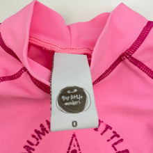 Load image into Gallery viewer, Girls Tiny Little Wonders, long sleeve rashie / swim top, FUC, size 0,  