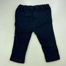 Load image into Gallery viewer, Boys Target, navy stretchy cotton chino pants, adjustable, GUC, size 0,  