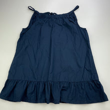 Load image into Gallery viewer, Girls Clothing &amp; Co, navy lightweight cotton summer top, GUC, size 14,  