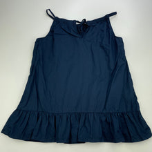 Load image into Gallery viewer, Girls Clothing &amp; Co, navy lightweight cotton summer top, GUC, size 14,  