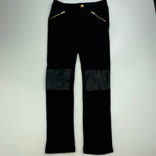 Load image into Gallery viewer, Girls H&amp;M, black stretchy pants, elasticated, Inside leg: 49cm, GUC, size 8,  
