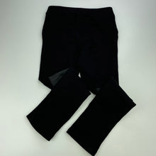 Load image into Gallery viewer, Girls H&amp;M, black stretchy pants, elasticated, Inside leg: 49cm, GUC, size 8,  