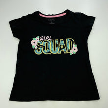 Load image into Gallery viewer, Girls Favourites, black cotton t-shirt / top, GUC, size 8,  
