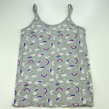 Load image into Gallery viewer, Girls Kids &amp; Co, grey singlet / cami top, built-in support, GUC, size 8-10,  