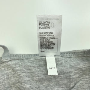 Girls Kids & Co, grey singlet / cami top, built-in support, GUC, size 8-10,  