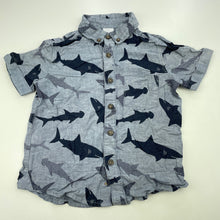Load image into Gallery viewer, Boys Target, cotton short sleeve shirt, shark, FUC, size 3,  