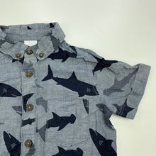 Load image into Gallery viewer, Boys Target, cotton short sleeve shirt, shark, FUC, size 3,  