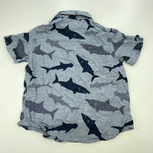 Load image into Gallery viewer, Boys Target, cotton short sleeve shirt, shark, FUC, size 3,  