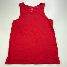 Load image into Gallery viewer, unisex Favourites, red organic cotton singlet top, GUC, size 10,  