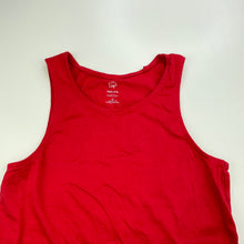 Load image into Gallery viewer, unisex Favourites, red organic cotton singlet top, GUC, size 10,  