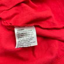 Load image into Gallery viewer, unisex Favourites, red organic cotton singlet top, GUC, size 10,  