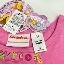 Load image into Gallery viewer, Girls Nickelodeon, Dora the Explorer pyjama top &amp; shorts, NEW, size 4,  