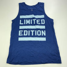 Load image into Gallery viewer, Boys Favourites, blue cotton singlet / tank top, EUC, size 10,  