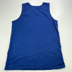 Boys Favourites, blue cotton singlet / tank top, EUC, size 10,  