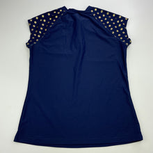 Load image into Gallery viewer, Girls Target, navy short sleeve rashie / swim top, GUC, size 12,  