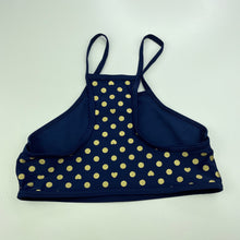 Load image into Gallery viewer, Girls Target, navy &amp; gold swim top, GUC, size 12,  