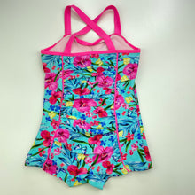 Load image into Gallery viewer, Girls Tu, colourful floral swim one-piece, GUC, size 4,  