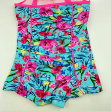 Load image into Gallery viewer, Girls Tu, colourful floral swim one-piece, GUC, size 4,  