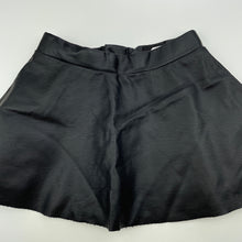 Load image into Gallery viewer, Girls H&amp;M, black lined faux leather skirt, adjustable, L: 23cm, GUC, size 2,  