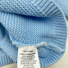Load image into Gallery viewer, Boys Sprout, knitted cotton hooded sweater, EUC, size 0,  