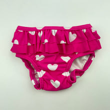 Load image into Gallery viewer, Girls Escargot, pink &amp; white swim bottoms, EUC, size 00,  