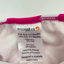 Load image into Gallery viewer, Girls Escargot, pink &amp; white swim bottoms, EUC, size 00,  