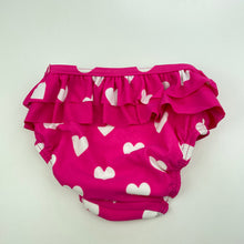 Load image into Gallery viewer, Girls Escargot, pink &amp; white swim bottoms, EUC, size 00,  
