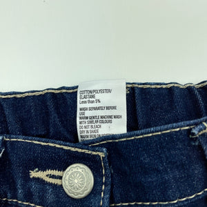 Girls H&T, dark stretch denim shorts, adjustable, EUC, size 2,  
