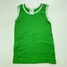 Load image into Gallery viewer, unisex Target, green ribbed cotton singlet top, GUC, size 000,  