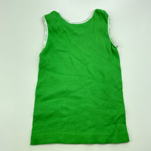 Load image into Gallery viewer, unisex Target, green ribbed cotton singlet top, GUC, size 000,  