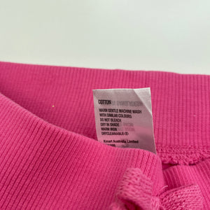 Girls H&T, pink cotton skirt, elasticated, L: 22cm, EUC, size 2,  