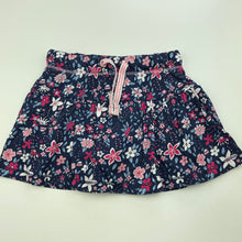 Load image into Gallery viewer, Girls KID, floral cotton skirt, built-in shorts, elasticated, EUC, size 2,  