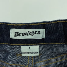 Load image into Gallery viewer, Boys Breakers, dark denim jean shorts, adjustable, EUC, size 1,  