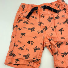 Load image into Gallery viewer, Boys Pumpkin Patch, orange cotton shorts, adjustable, GUC, size 00,  