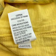Load image into Gallery viewer, Boys Dymples, yellow cotton t-shirt / top, cars, EUC, size 0,  