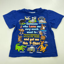 Load image into Gallery viewer, unisex Featherdale Wildlife Park, cotton t-shirt / top, EUC, size 0,  