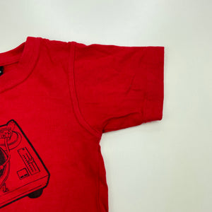 Boys RAMO, red cotton t-shirt / top, GUC, size 00,  