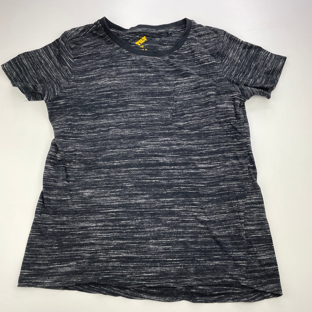 Boys Tilt, black marle cotton t-shirt / top, FUC, size 10,  