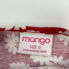 Load image into Gallery viewer, Girls Mango, floral cotton summer dress, EUC, size 0, L: 41cm