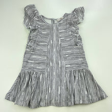 Load image into Gallery viewer, Girls Fox &amp; Finch, stretchy black &amp; white casual dress, GUC, size 00, L: 36cm