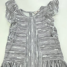 Load image into Gallery viewer, Girls Fox &amp; Finch, stretchy black &amp; white casual dress, GUC, size 00, L: 36cm