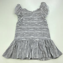 Load image into Gallery viewer, Girls Fox &amp; Finch, stretchy black &amp; white casual dress, GUC, size 00, L: 36cm